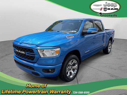 Hydro Blue Pearlcoat 2022 RAM 1500 Big Horn/Lone Star