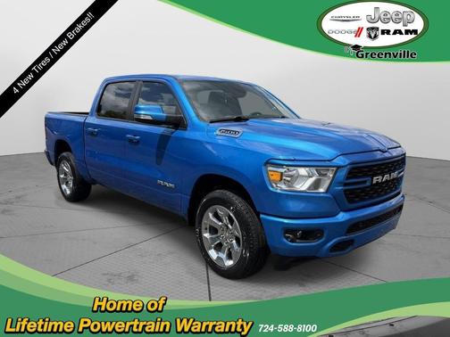 Hydro Blue Pearlcoat 2022 RAM 1500 Big Horn/Lone Star
