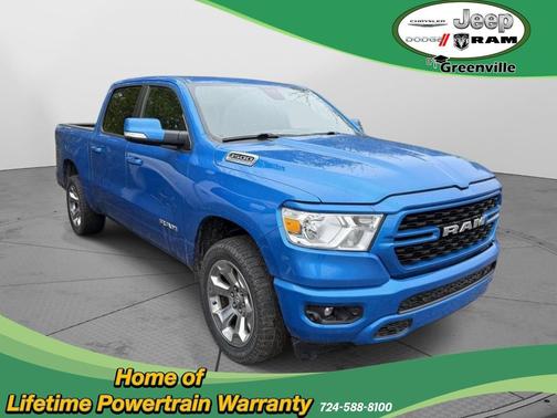 Hydro Blue Pearlcoat 2022 RAM 1500 Big Horn/Lone Star