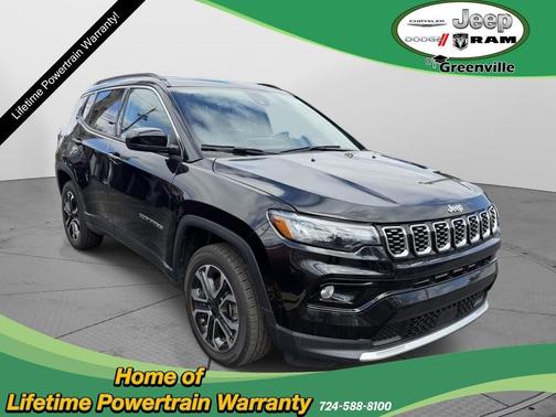 Diamond Black Crystal Pearlcoat 2024 Jeep Compass Limited