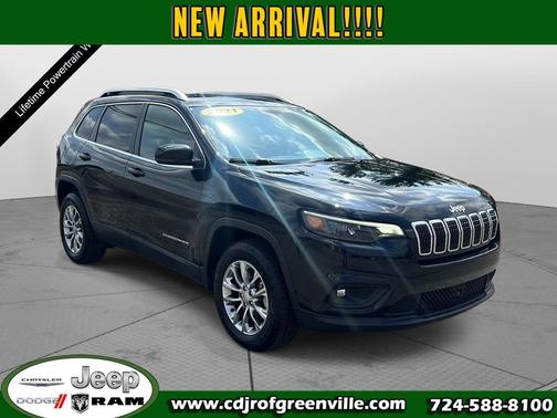 Diamond Black Crystal Pearlcoat 2021 Jeep Cherokee Latitude Lux