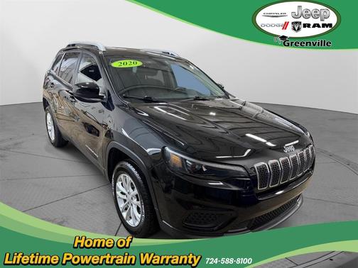 Diamond Black Crystal Pearlcoat 2020 Jeep Cherokee Latitude
