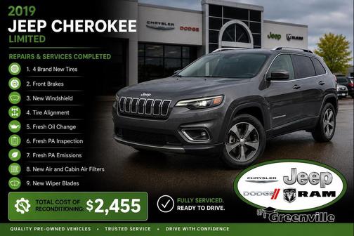 Granite Crystal Metallic Clearcoat 2019 Jeep Cherokee Limited