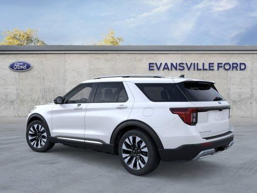 Star White Metallic Tri-Coat 2026 Ford Explorer Platinum