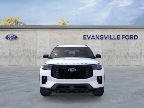 Star White Metallic Tri-Coat 2026 Ford Explorer ST-Line