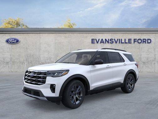 Star White Metallic Tri-Coat 2026 Ford Explorer Active