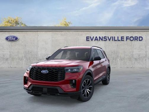 Rapid Red Metallic Tinted Clearcoat 2026 Ford Explorer ST-Line