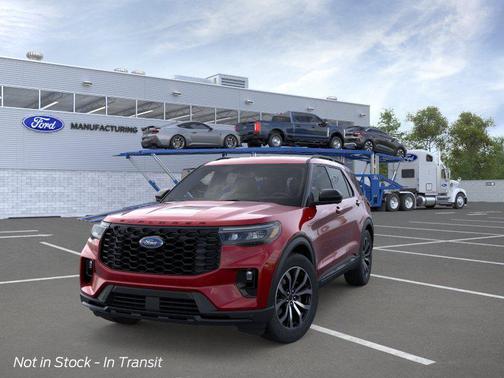 Rapid Red Metallic Tinted Clearcoat 2026 Ford Explorer ST-Line