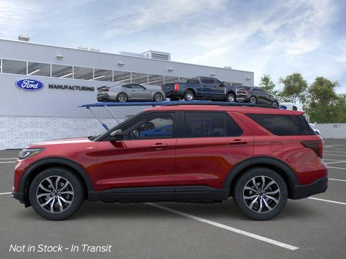 Rapid Red Metallic Tinted Clearcoat 2026 Ford Explorer ST-Line