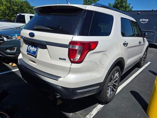 White Platinum 2018 Ford Explorer Platinum