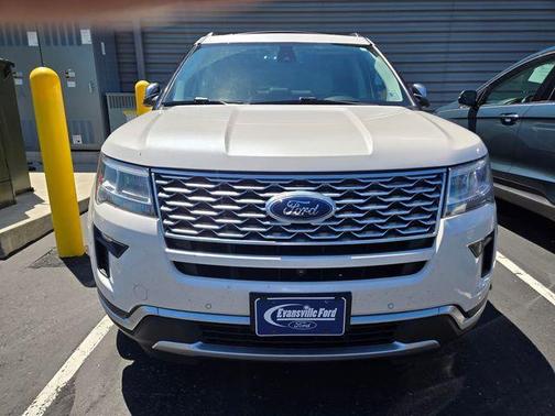 White Platinum 2018 Ford Explorer Platinum