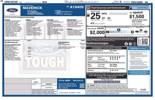 Azure Gray Metallic Tri-Coat 2026 Ford Maverick XLT