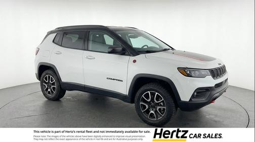 Bright White Clearcoat 2025 Jeep Compass Trailhawk