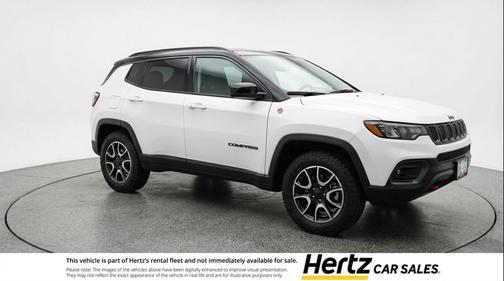 Bright White Clearcoat 2025 Jeep Compass Trailhawk