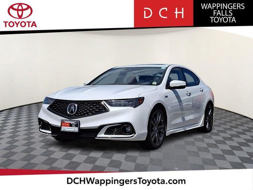 Platinum White Pearl 2019 Acura TLX Technology