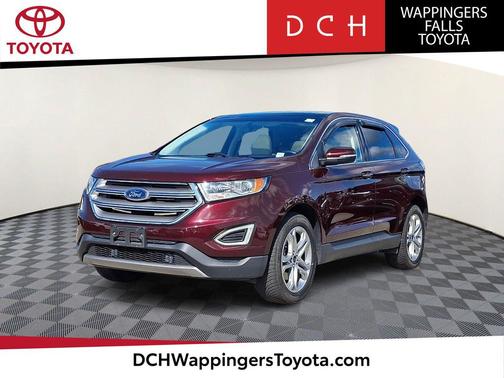 Burgundy 2018 Ford Edge Titanium
