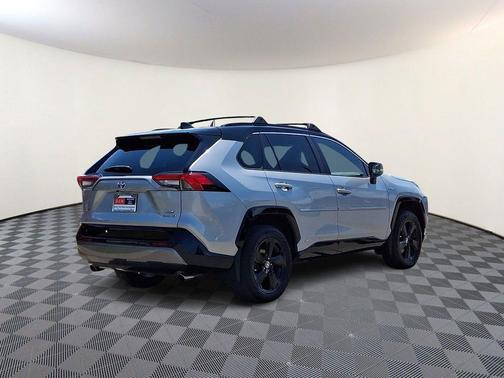 Silver Sky Metallic/Midnight Black Metallic 2021 Toyota RAV4 Hybrid SE