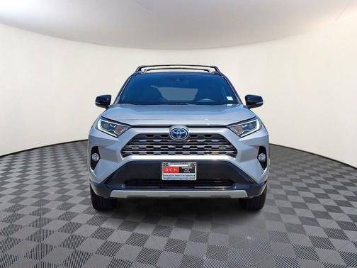 Silver Sky Metallic/Midnight Black Metallic 2021 Toyota RAV4 Hybrid SE