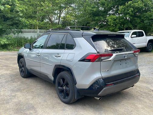 Silver Sky Metallic/Midnight Black Metallic 2021 Toyota RAV4 Hybrid SE