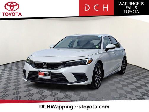 Platinum White Pearl 2022 Honda Civic EX-L