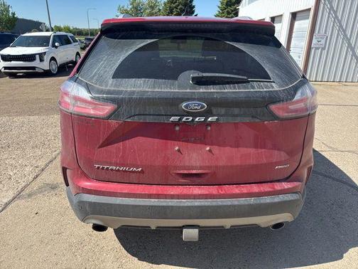 Rapid Red Metallic Tinted Clearcoat 2021 Ford Edge Titanium