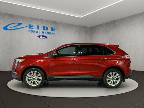 Rapid Red Metallic Tinted Clearcoat 2021 Ford Edge Titanium