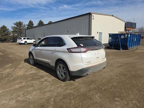 White Platinum Metallic Tri-Coat 2018 Ford Edge Titanium