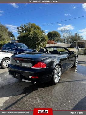 Blue 2007 BMW 650 i