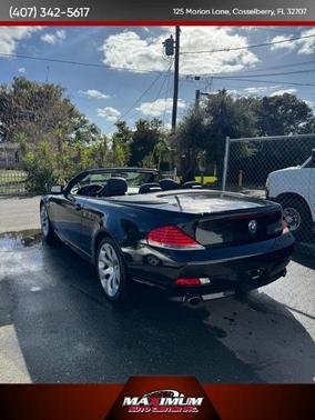 Blue 2007 BMW 650 650i Convertible 2D