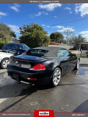 Blue 2007 BMW 650 i
