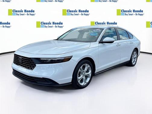 Platinum White Pearl 2024 Honda Accord LX