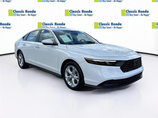 Platinum White Pearl 2024 Honda Accord LX