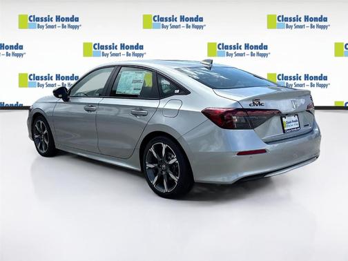 Solar Silver Metallic 2026 Honda Civic Hybrid Sport Touring