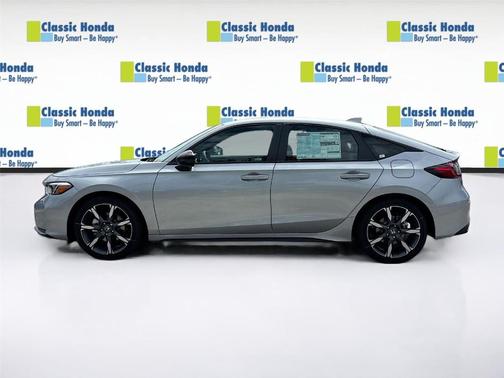 Solar Silver Metallic 2026 Honda Civic Hybrid Sport Touring