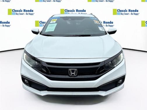 Platinum White Pearl 2021 Honda Civic Sport