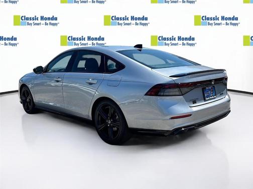 Solar Silver Metallic 2024 Honda Accord Hybrid Sport-L