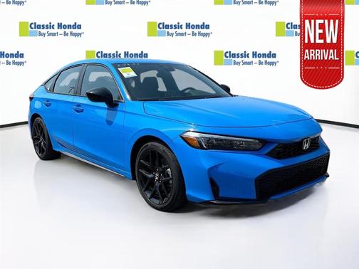 Boost Blue Pearl 2026 Honda Civic Hybrid Sport