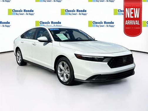 Platinum White Pearl 2024 Honda Accord LX