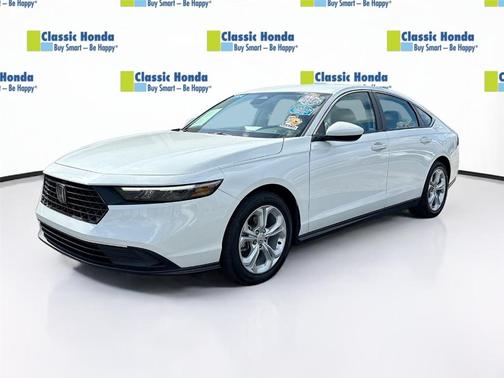 Platinum White Pearl 2024 Honda Accord LX