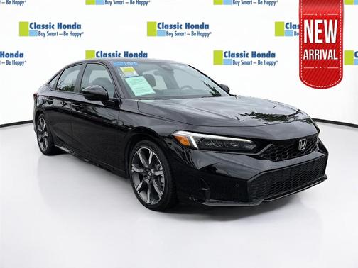 Crystal Black Pearl 2025 Honda Civic Hybrid TOURING