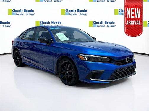 Aegean Blue Metallic 2023 Honda Civic Sport
