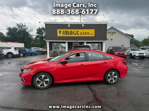 Red 2019 Honda Civic LX