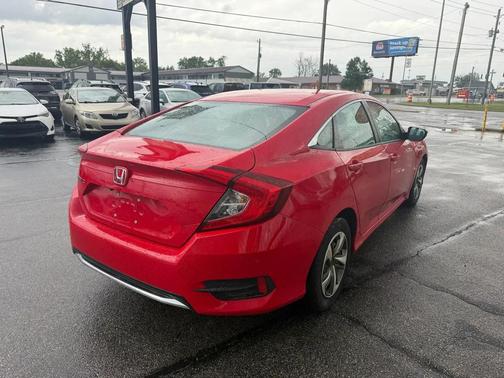 Red 2019 Honda Civic LX