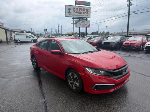 Red 2019 Honda Civic LX