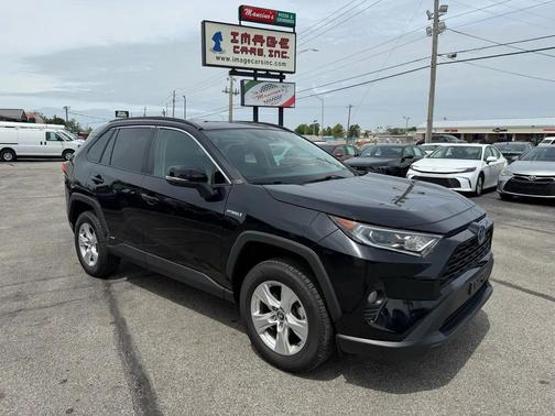 Midnight Black Metallic 2021 Toyota RAV4 Hybrid XLE