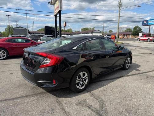 Black 2017 Honda Civic LX