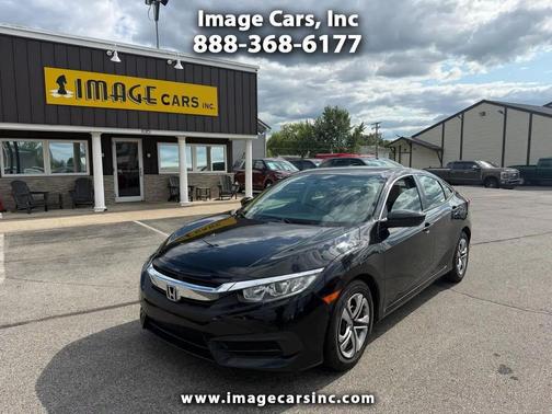 Black 2017 Honda Civic LX
