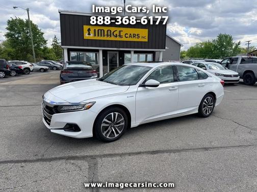 Pearl White 2021 Honda Accord Hybrid EX