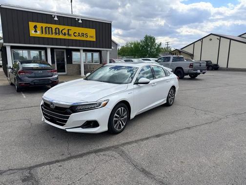 Pearl White 2021 Honda Accord Hybrid EX