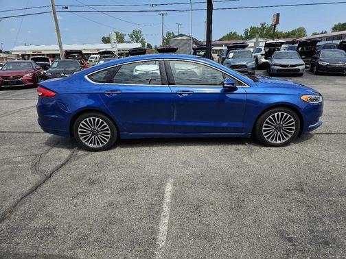 Blue 2018 Ford Fusion SE